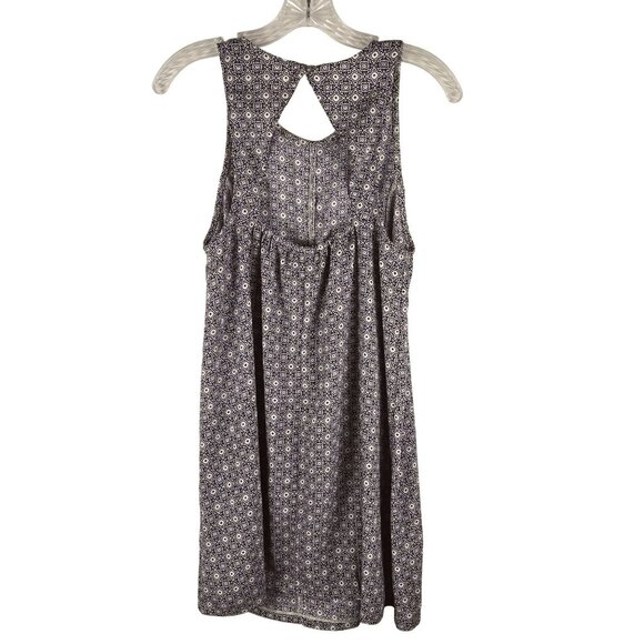 Abercrombie & Fitch Dress Black White Sleeveless Printed Keyhole Back  jh1846 - Picture 3 of 7